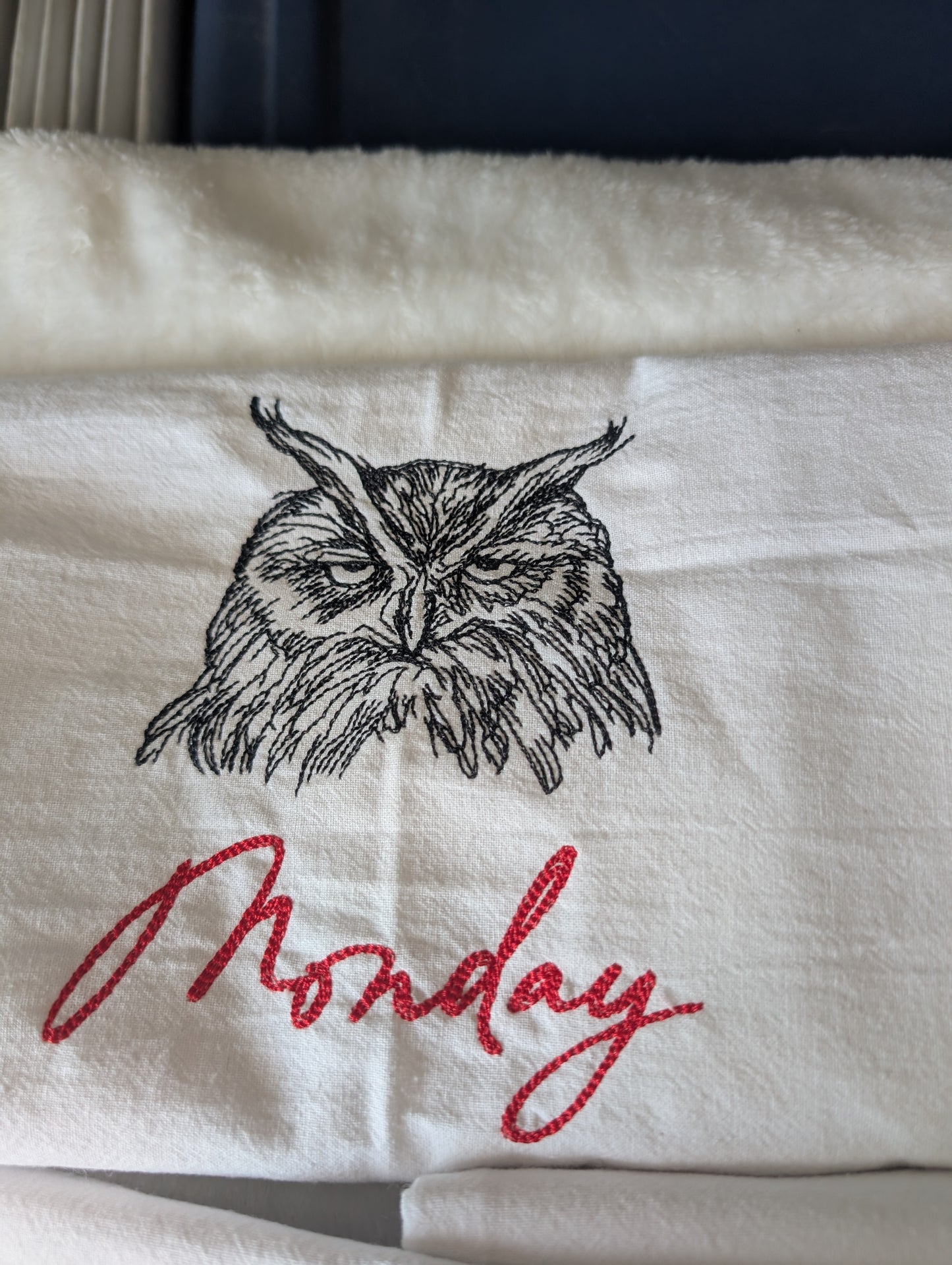 Cute Owl Days of the Week Tea Towel set of 7