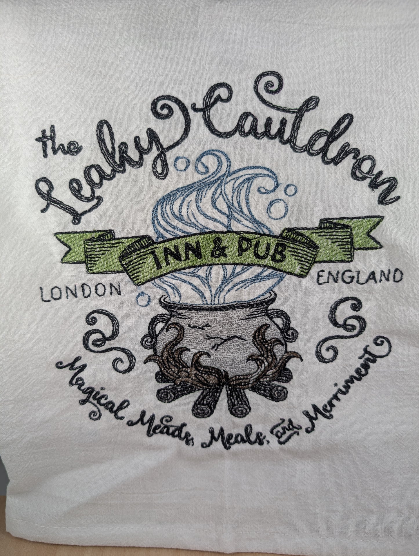 Set of 5 tea towels celebrating your witchy "travels"