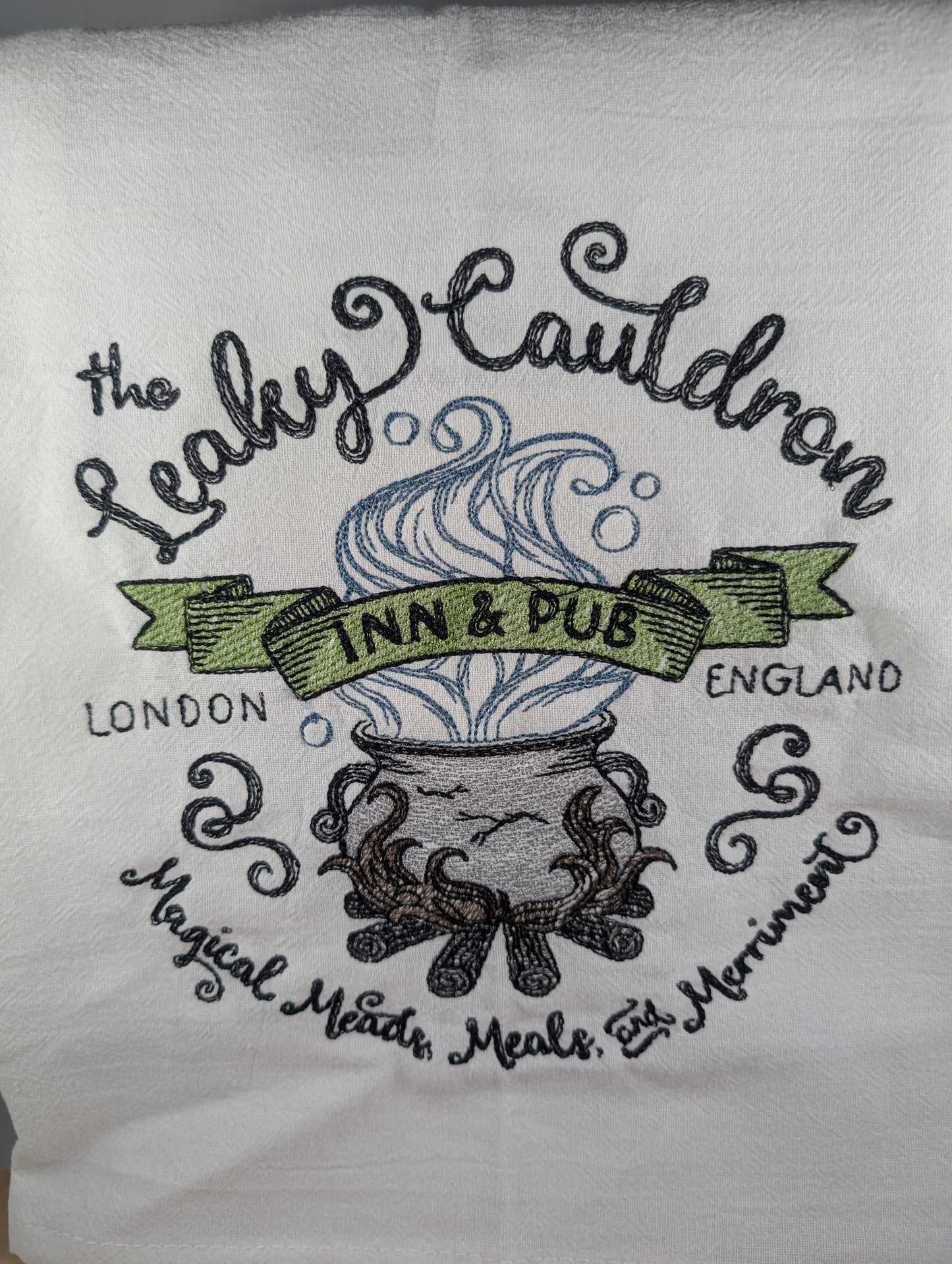 Set of 5 tea towels celebrating your witchy "travels"